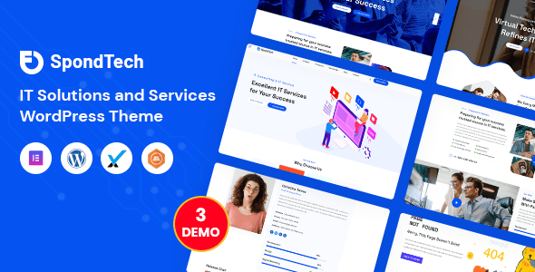 SpondTech v1.0.9 Nulled - IT Solutions And Services WordPress Theme