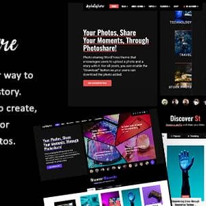 Photoshare v1.2 Nulled – Blog Story & Photos Download WordPress Theme