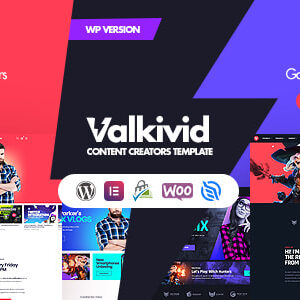 Valkivid v1.0.1 Nulled – Content Creators WordPress Theme