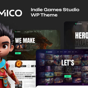 Qamico v1.1.1 Nulled – Indie Games Studio WordPress Theme