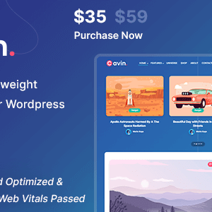 Cavin v1.4.1 Nulled – Minimal & Lightweight WordPress Blog Theme