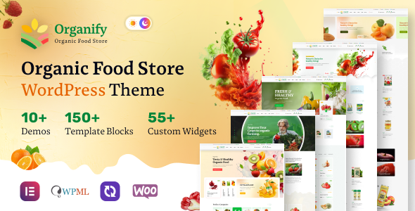 Organify v1.0.0 Nulled - Organic Food Products WordPress Theme