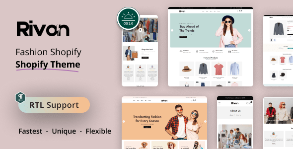 Rivon Nulled - Fashion Store Shopify Theme OS 2.0