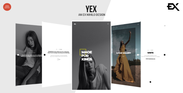 Yex Nulled - One Page Portfolio Template