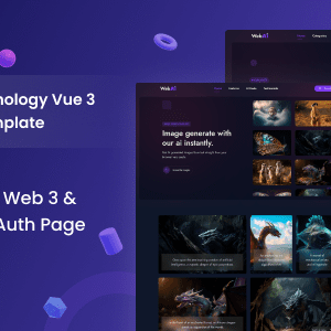 WebAi Nulled – AI Startup & Technology Vue 3 Landing Page Template