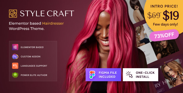 Style Craft v1.1.0 Nulled - Hairdresser & Hair Salon WordPress Theme
