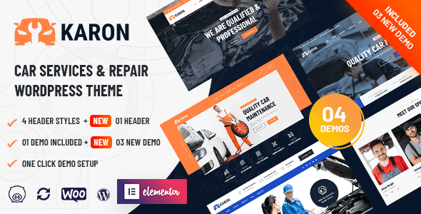 Karon v3.5 Nulled - Car Repair and Service WordPress Theme