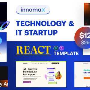 Innomax Nulled – Technology & IT Startup React Template