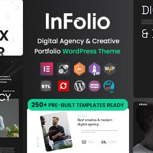 Infolio v1.0.6 Nulled – Digital Agency & Creative Portfolio WordPress Elementor Theme
