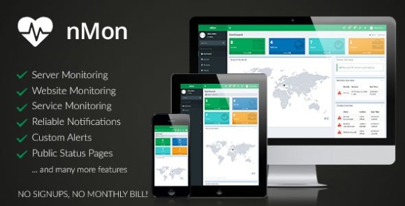 nMon v1.10 Nulled – Website, Service & Server Monitoring PHP Script