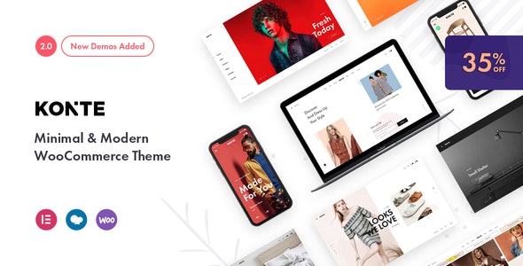 Konte v2.3.3 Nulled - Minimal & Modern WooCommerce Theme