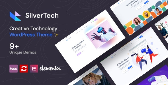 Silvertech v1.13 Nulled - Creative WordPress Theme