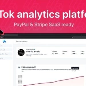 phpStatistics v2.0 – TikTok Analytics Platform (SAAS Ready) Nulled Script