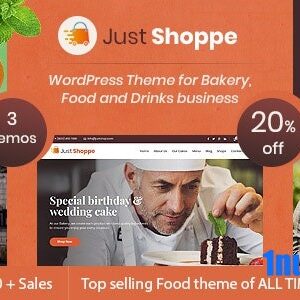 Justshoppe v12.5 Nulled – Elementor Cake Bakery WordPress Theme