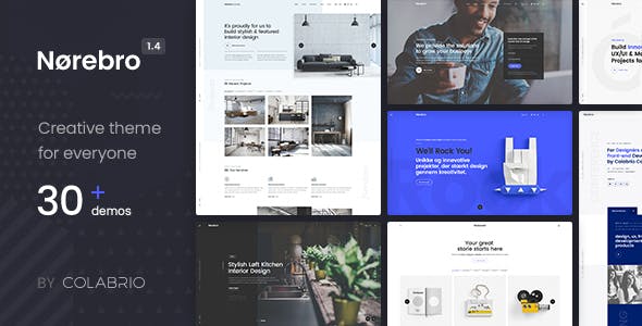 Norebro v1.6.6 Nulled - Creative Multipurpose WordPress Theme