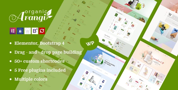 Arangi v2.0.2 Nulled - Organic WooCommerce Wordpress Theme