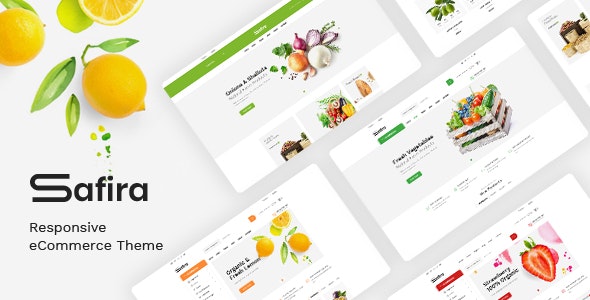 Safira v1.1.1 Nulled - Food & Organic WooCommerce WordPress Theme