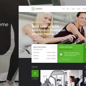 GymBase v15.0 Nulled – Responsive Gym Fitness WordPress Theme