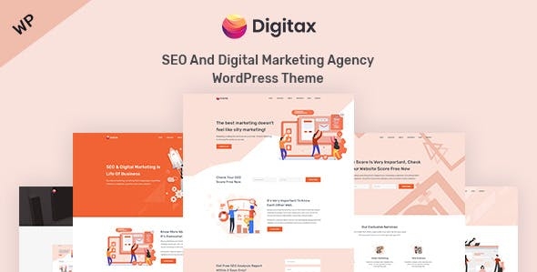 Digitax v1.1.5 Nulled - SEO & Digital Marketing Agency WordPress Theme
