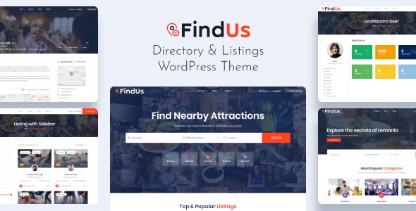 Findus v1.1.57 Nulled - Directory Listing WordPress Theme