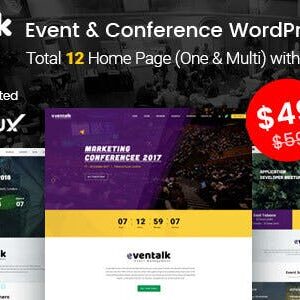 EvnTalk v1.7.4 Nulled – Event Conference WordPress Theme