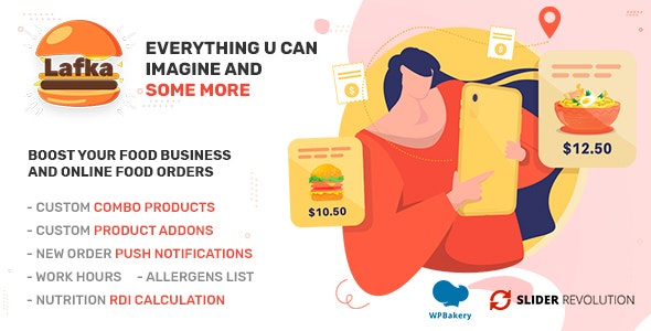 Lafka v4.5.4 Nulled - WooCommerce Theme for Burger Pizza Fast Food Delivery & Restaurant