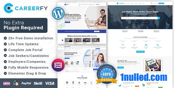Careerfy v9.6.4 Nulled - Job Board WordPress Theme