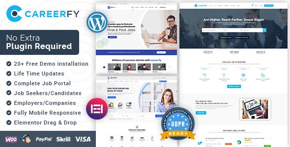Careerfy v9.4.2 Nulled - Job Board WordPress Theme