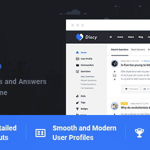 Discy v5.5.8 Nulled – Social Questions and Answers WordPress Theme