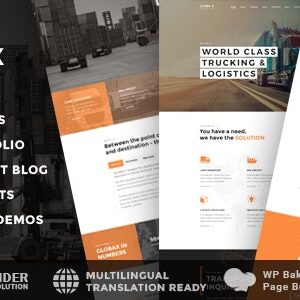 Globax v3.9 Nulled – Logistics WordPress Theme + Woocommerce