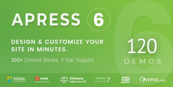 Apress v6.0.8 Nulled - Responsive Multi-Purpose Theme