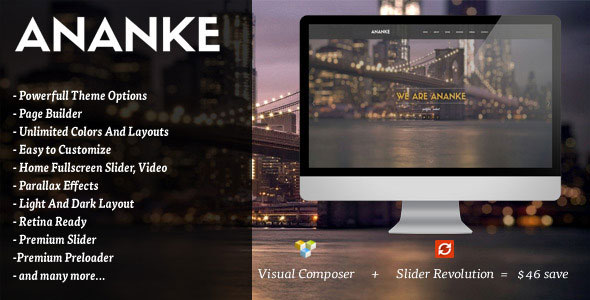 Ananke v3.9.5 Nulled - One Page Parallax WordPress Theme