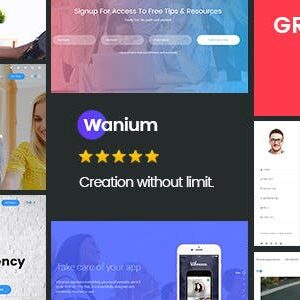 Wanium v1.8.8 Nulled – A Elegant Multi-Concept Theme
