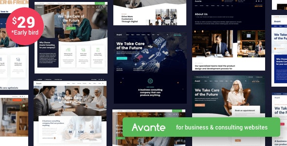 Avante v3.0.0 Nulled - Business Consulting WordPress
